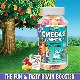 L'il Critters Omega - 3 Smart Gummies for Smart Kids! 180 Gummy Fish