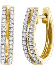 0.21CTW-DIA HOOPS EARRING