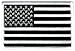 American Flag Embroidered Patch Black White United States of America Subdued Military Uniform Emblem
