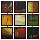 Metal Wall Hanging 42 by 42 Neutral Squares