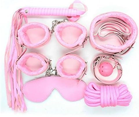 Aimini Fetish SM Couple Bondage Connected Bed Love System Set 7 pcs (Pink)