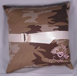 Discerning Camouflage Ring Pillow