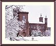 Smithsonian Castle Snowfall, Washington, D.C. Photograph - Beautiful approx. 24x28-inch Framed & Matted - 1 7/8-inch Walnut Toned Wood Frame - Photographic Print by Carol M. Highsmith