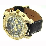 Luxury 24k gold plated Floating stones bling watch