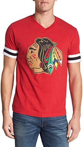 Chicago Blackhawks - Logo Hat Trick Adult Jersey T-Shirt - X-Large