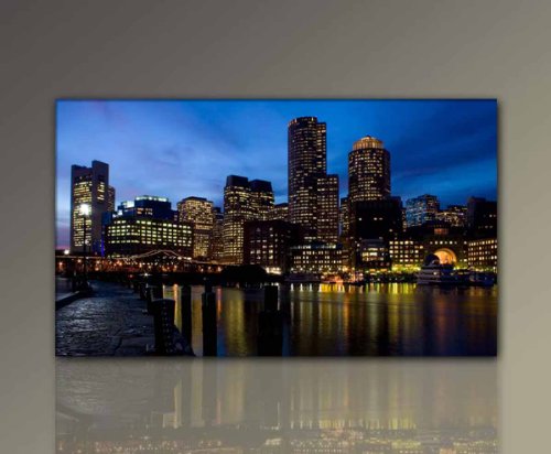 Stadtbild günstig & modern (Along_the_Harbor-70x120cm)