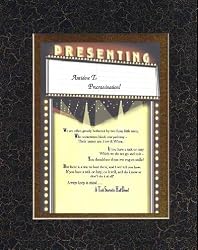 Antidote to Procrastination Poem on 11 x 14 inches Double Beveled Matting