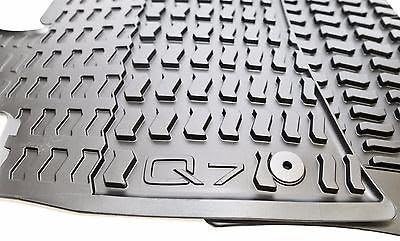 Audi Q7 FRONT Pair All-Weather Rubber Floor Mats Black set 4L1061221041