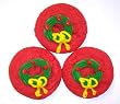 Scott's Cakes Green Wreath-Red Sugar Cookies in a 8 oz. Chili Peppers Bag