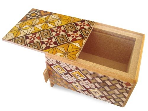 Japanese Yosegi Puzzle Box 3 Sun 7 Moves