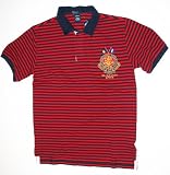 Polo Ralph Lauren - Polo Ralph Lauren Boys Narrow Striped Polo Shirt - Red/Navy