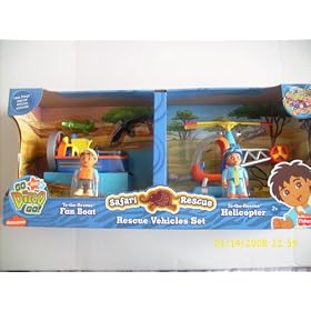 Go Deigo Go Safari Rescue Vehicles Set by 