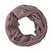 Pop Fashion Women's Solid Color Frayed Edge Luxury Infinity Scarf - 3 Color Options