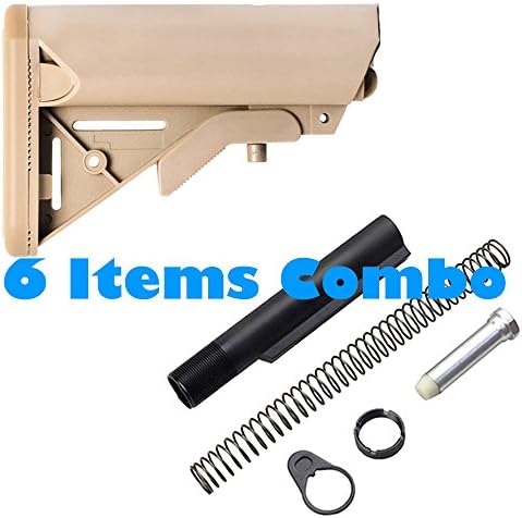 Black Hill Armory Mil'Spec Sporting Hunting Cheek Support Combo Kit (6 Item-Tan)