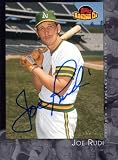 Joe Rudi Autographed / Signed 2001 Topps No.48 Oakland Athletics Baseball Card