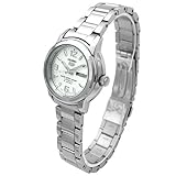 【日本製逆輸入モデル】SEIKO 5 セイコーファイブ 自動巻き手巻き式腕時計 デイデイトカレンダー搭載 シルバー文字盤 レディース ウォッチ SYMG31K1