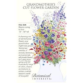 Grandmother's Cut Flower Garden Seed Mix 15 Grams 22 Varieties