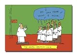 Mental Choir - Box of of 12 Risque Cartoon Christmas Cards & Envelopes