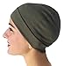 Soft Comfy Sleep and Chemo Cap, Hat Liner (Army Green)