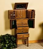 Jewelry Armoire - Oak Finish