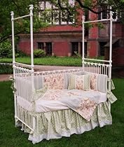 precious petals crib bedding<br>by baby bella linens