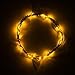 BINZET Soft Wire LED Light String 3m 30 LED Bulbs Starry Starry Light Indoor String Light Outdoor String Lights 3 AA Batteries Operated LED Fairy Light - Yellow