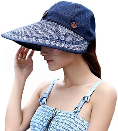 YANGG Sunday Summer Solid Hat Riding Big Wide Brim Adventure Hat-cowboy