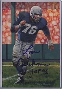 Lou Creekmur PSA/DNA Goal Line Art 1996 Auto Card - Signed NFL Football Cards