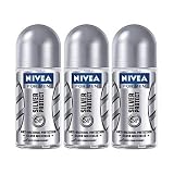 Nivea For Men Silver Protect Deodorant Roll-On 50 Ml (3-Pack)