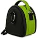 51p3K1wF YL. AA75  SumacLife Mini Laurel Edition Nylon Camera Bag with Carrying Handle and Adjustable Shoulder Strap for Compact Cameras like Sony Cyber shot DSC TX1 DSC T900 DSC T90 Sony Cyber shot DSC S980 DSC S950 DSC S930