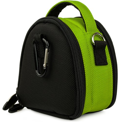 SumacLife Mini Laurel Compact Edition Nylon Camera Bag with Top Carrying Handle and Removable Shoulder Strap for Kodak EasyShare Touch Digital Compact Cameras