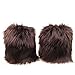 Ecosco Faux Fur Wrist Cuffs Warmer Cover Furry Leg Warmer Costume Set (20cm-Leopard)