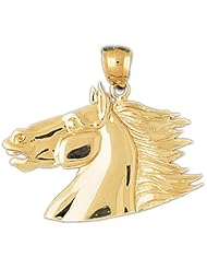 CleverEves 14K Gold Pendant Horse Head 6 - Gram(s)