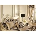 Royal Damask Duvet Cover Set King Size Bedding Cream Chocolate
