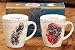 Ed Hardy Fire Water Fine China Ceramic Tea Cups - Set of 2
