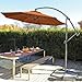 Coolaroo Round Cantilever Umbrella, Terracotta, 10-Foot