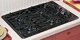 GE 30 Black Gas Cooktop