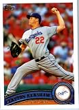 2011 Topps Baseball Card #275 Clayton Kershaw - Los Angeles Dodgers - MLB Trading Card In A Protective Screwdown Case