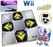Wii Dance Dance Revolution DDR Energy Metal Dance Pad with Recessed Buttons + Dance Dance Revolution