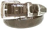 Belt By Lisanter, Shiny Nickel Silver Buckle, Loop and Tip, 30mm. Wide (App.1-1/4) - Style 2317
