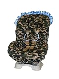 Daddy Camo with Blue Trim TODDLER CAR SEAT COVER