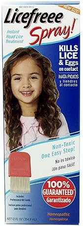 Instant Head Lice Treatment: Non Toxic Spray 6 fl oz From Licefreee! (Pack of 2)