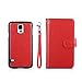 S5 Case, Galaxy S5 Case, Joopapa Galaxy S5 Luxury Fashion Pu Leather Magnet Wallet Credit Card Holder Flip Case Cover with Built-in 9 Card Slots for Samsung Galaxy S5 / Galaxy Sv / Galaxy S5 I9600 (Red)