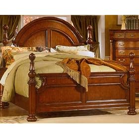 Cherry Finish Queen Size Bed