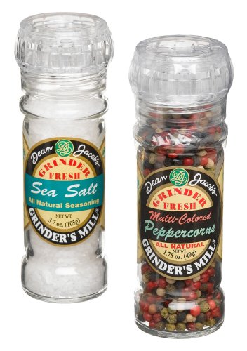Dean Jacobs Sea Salt & Multi-colored Peppers, 5.8-Ounce Boxes (Pack of 3) by Dean Jacobs