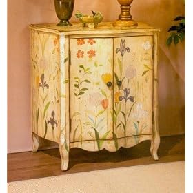 Flower Garden Hand Painted Two Door Chest by 