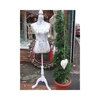 Blue Toile Life Size Mannequin / Dress Makers Dummy