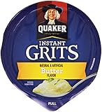 Quaker Instant Grits, Butter, 16.8 Ounce (Pack of 12)