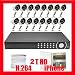 Complete Professional 16 Channel H.264 DVR with 16 x 1/4