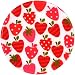 Andreas JO-208 6-1/4 Round Silicone Mat Jar Opener, Strawberry Hearts